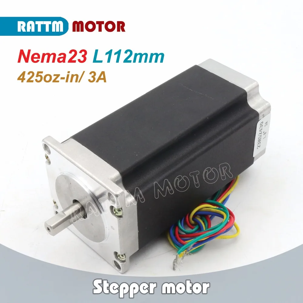 NEMA 23 CNC stepper motor 112mm 425oz-in 3A 23HS2430 8mm Shaft