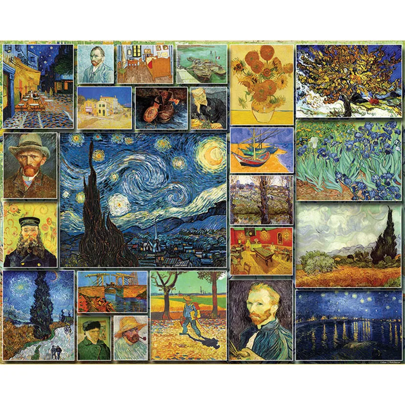 

Full Square/Round Drill 5D DIY Diamond Painting "Van Gogh painting collection" Embroidery Cross Stitch 5D Home Decor Gift WG471