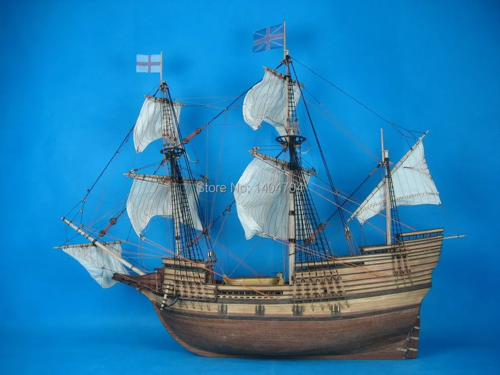 NIDALE Model Classic wooden ship model kit The Mayflower wooden sail boat wooden model