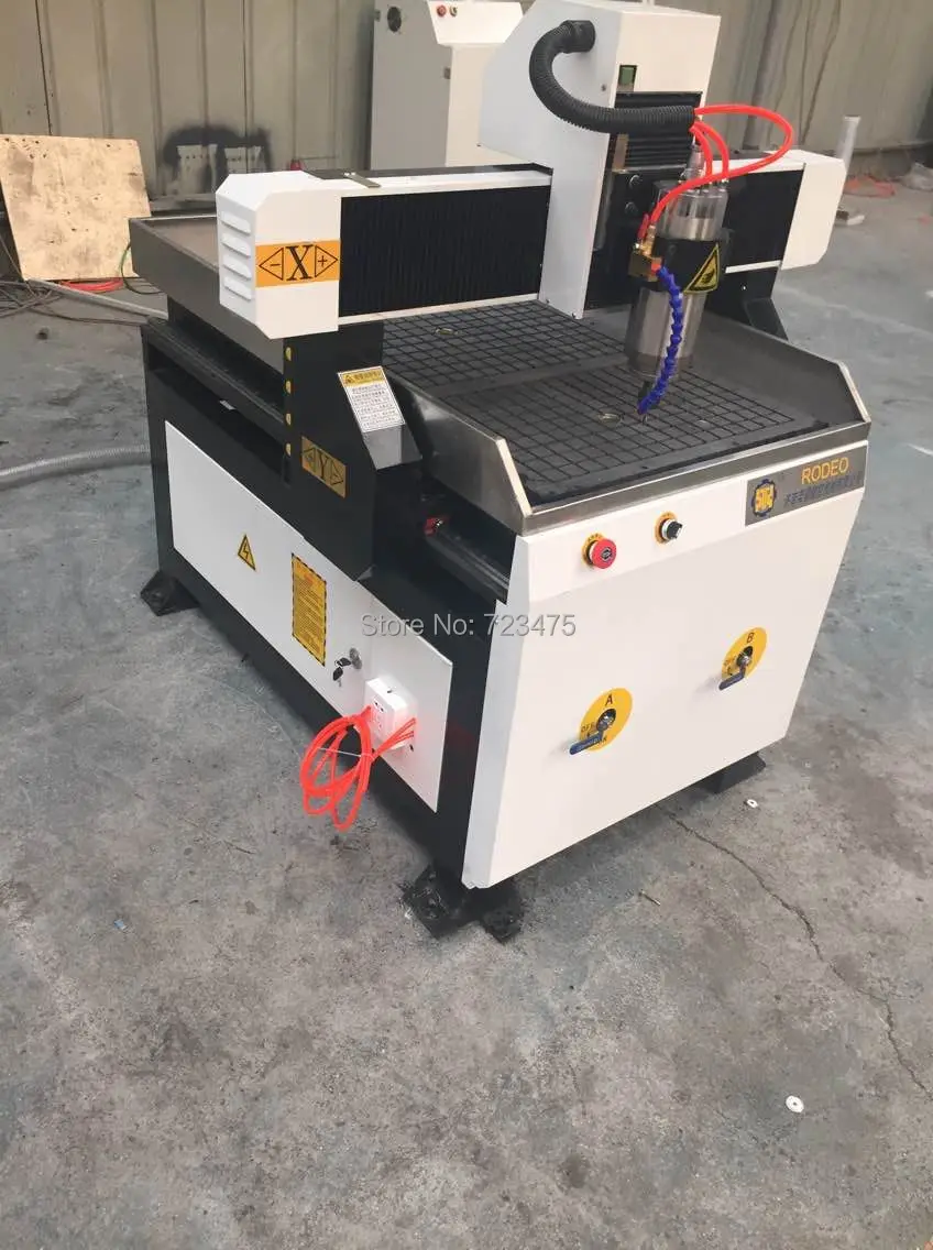 Husillo de refrigeración por agua 6090 CNC, máquina de grabado de piedra/fresadora pequeña de Metal blando para producción, 1.5KW/2,2kw