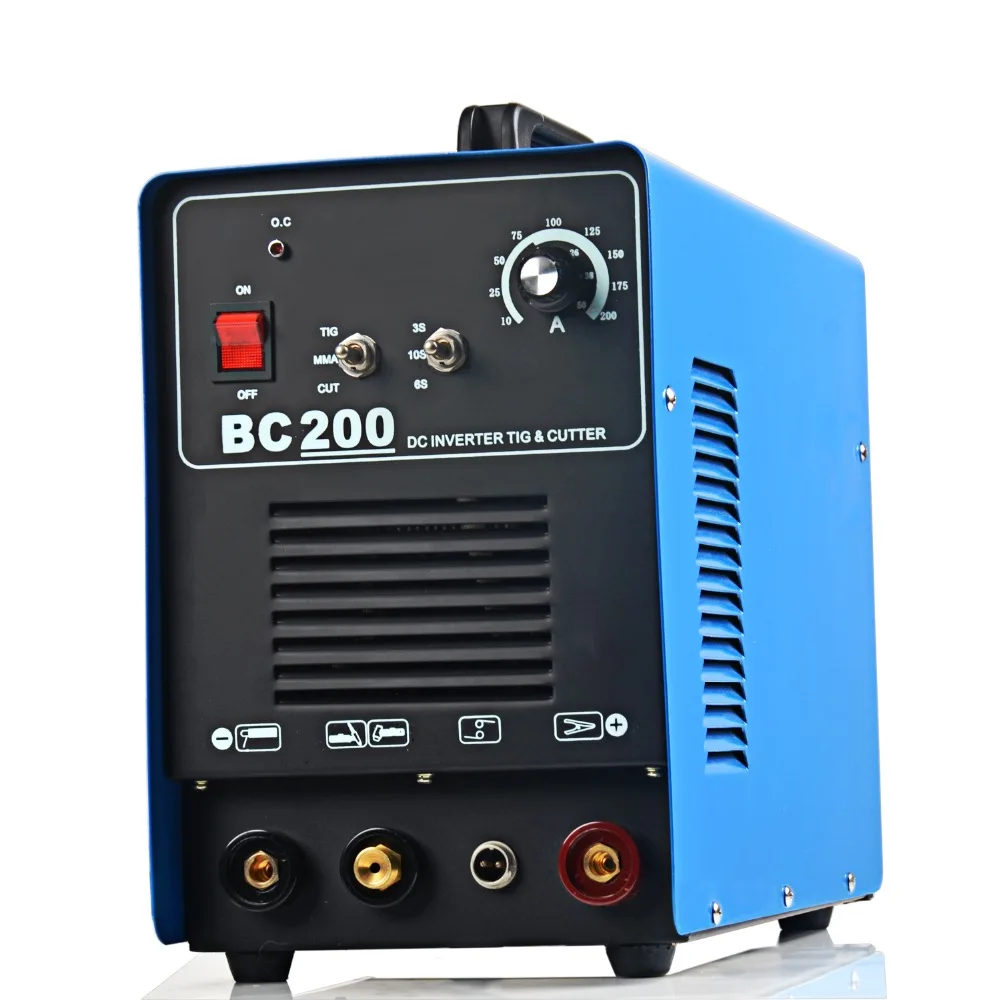 

Rstar BC200 Plasma Cutter Tig Stick Welder 3 in 1 Combo Welding Machine, 50Amp Plasma Cutter, 200AMP TIG/ Stick Welder