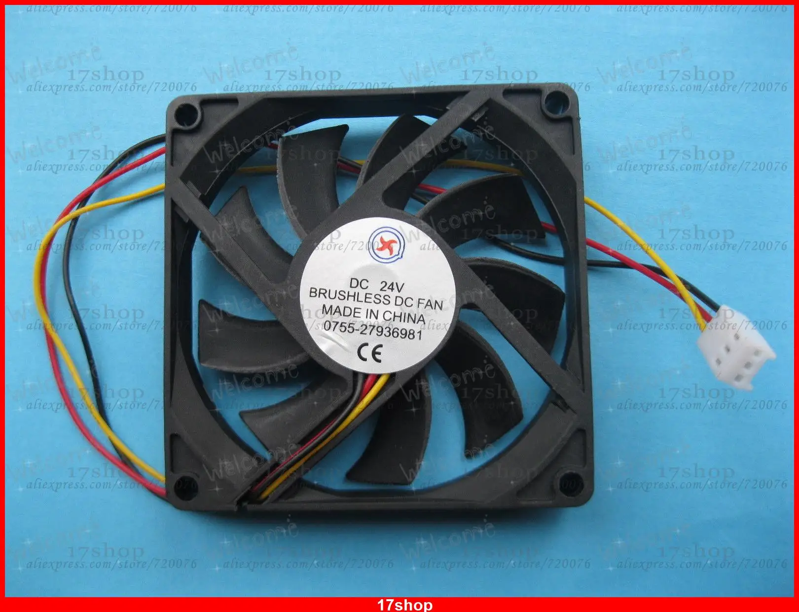 

1 pcs Brushless DC Cooling Fan 24V 8015S 9 Blades 80x80x15mm 3pin