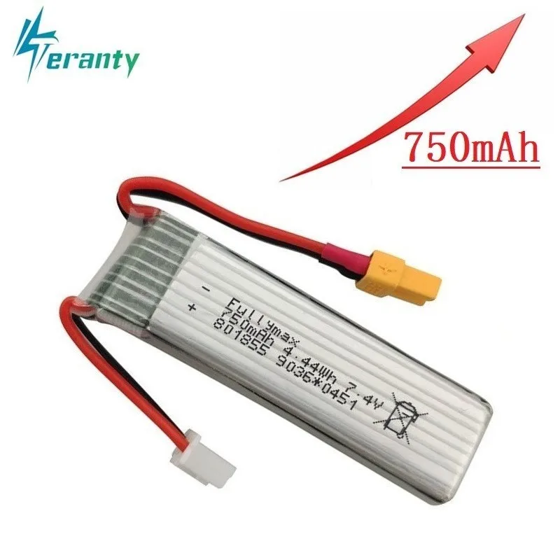 7.4V 750mAh Lipo Battery Charger For XK K130 RC Six-way Brushless Aileron Helicopter Spare Parts Accessories 2s Battery 801855