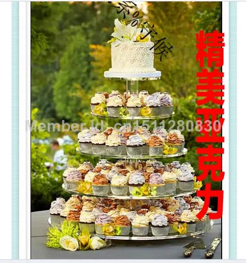 

5 tier of acrylic high-grade crystal glass fruit bowl Wedding dried fruit bowl cake KTV compote cupcake stand wedding decoration