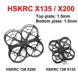 HSKRC 72 # X135 135mm / X200 200 millimetri con 1.5 millimetri superiore e inferiore piastra X tipo di Carbonio fibra di Mini FPV Da Corsa Drone