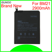 ISUNOO BM21 battery For Xiaomi Mi Note 3GB Brand New mobile phone Battery Replacement batteries parts 2900mAh