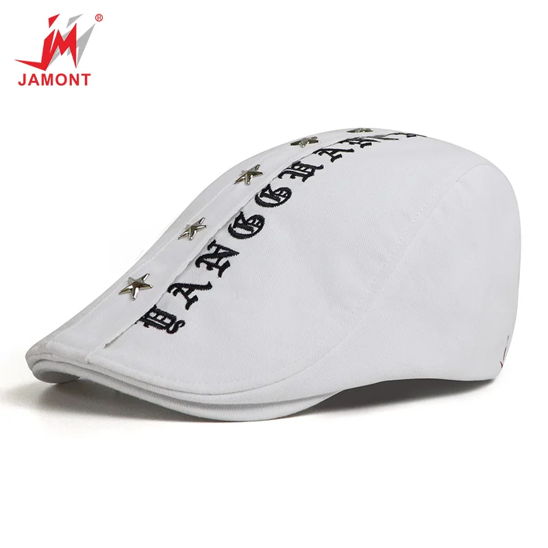JAMONT Fashion Men Women Beret Hat Casquette Cap Cotton Hats For Men Visors Casual Sun Hat Gorras Planas Flat Caps Adjustable