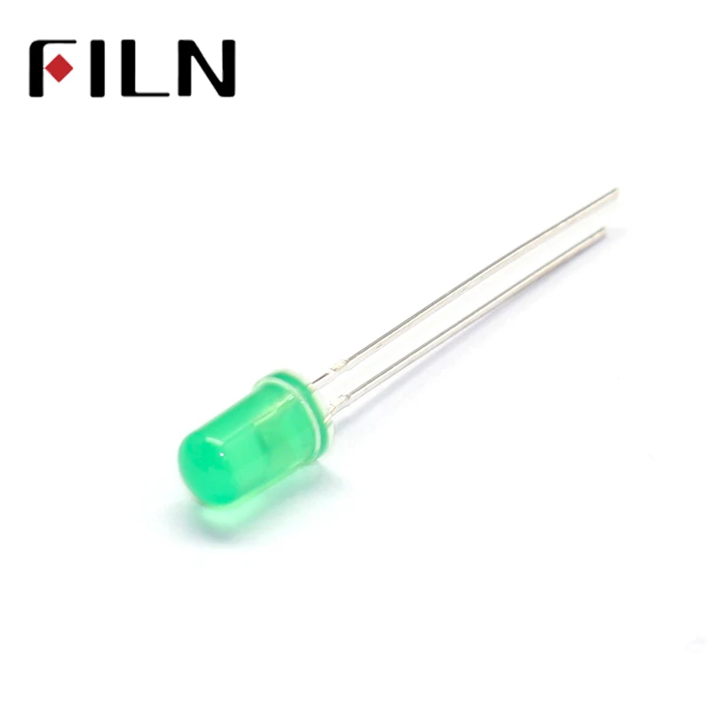 100pcs 5mm green Bright LED bulbs emitting diode Lamp with 2 pin