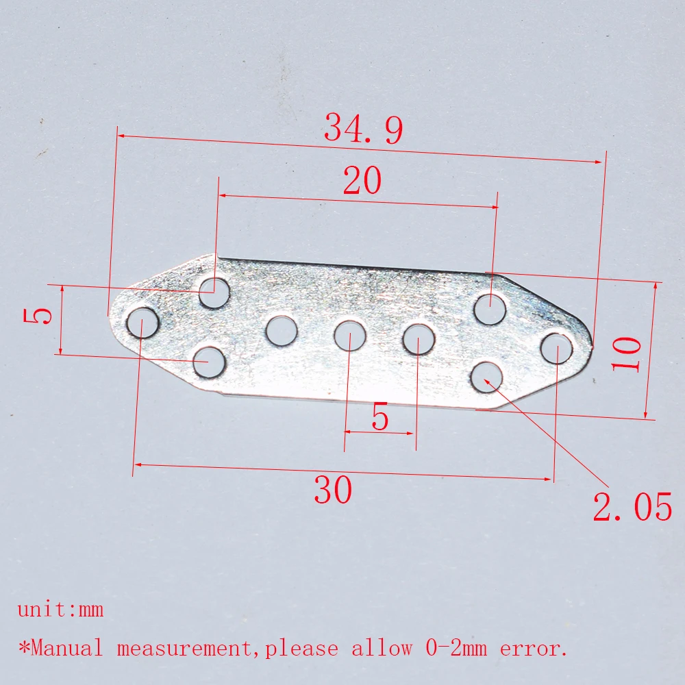 10/100Pcs 35X10Mm Achthoekige Ijzeren Stukken Rc Auto Vliegtuig Robot Kinderen Speelgoed Voor Jongens Diy baby Accessoires Montessori Juguetes IFO3510