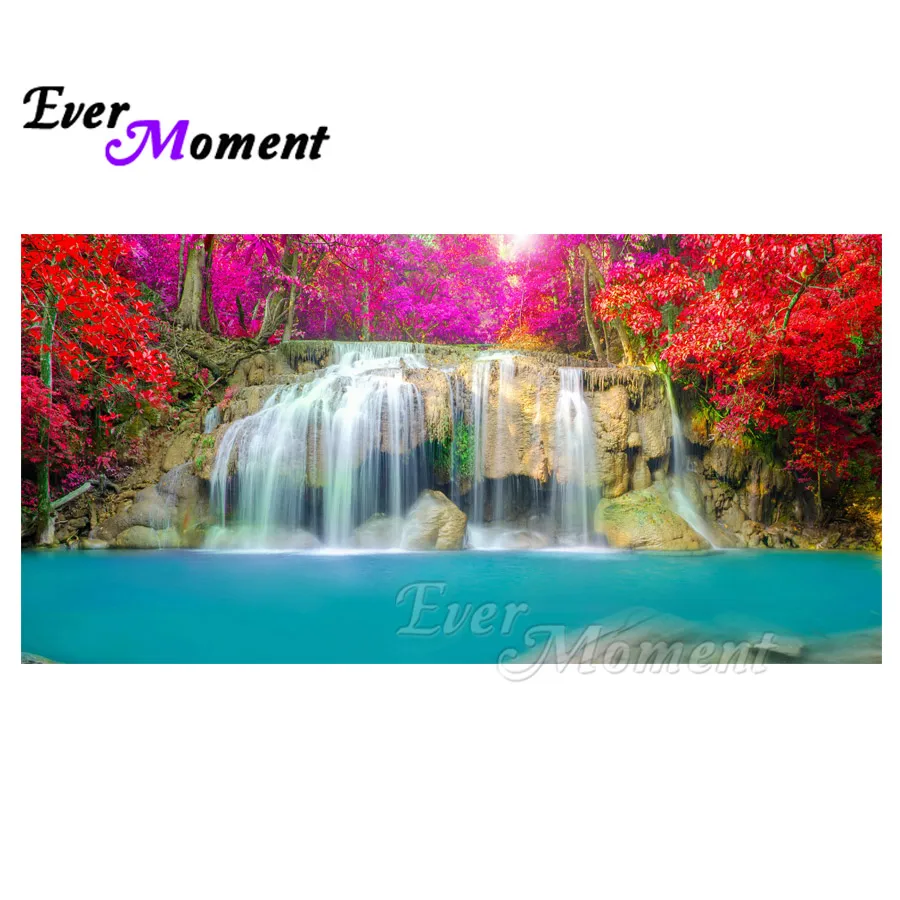 

Ever Moment Diamond Painting Waterfall 5D DIY Full Square Drill Picture Of Rhinestone Mosaic Diamond Embroidery Decor ASF1471