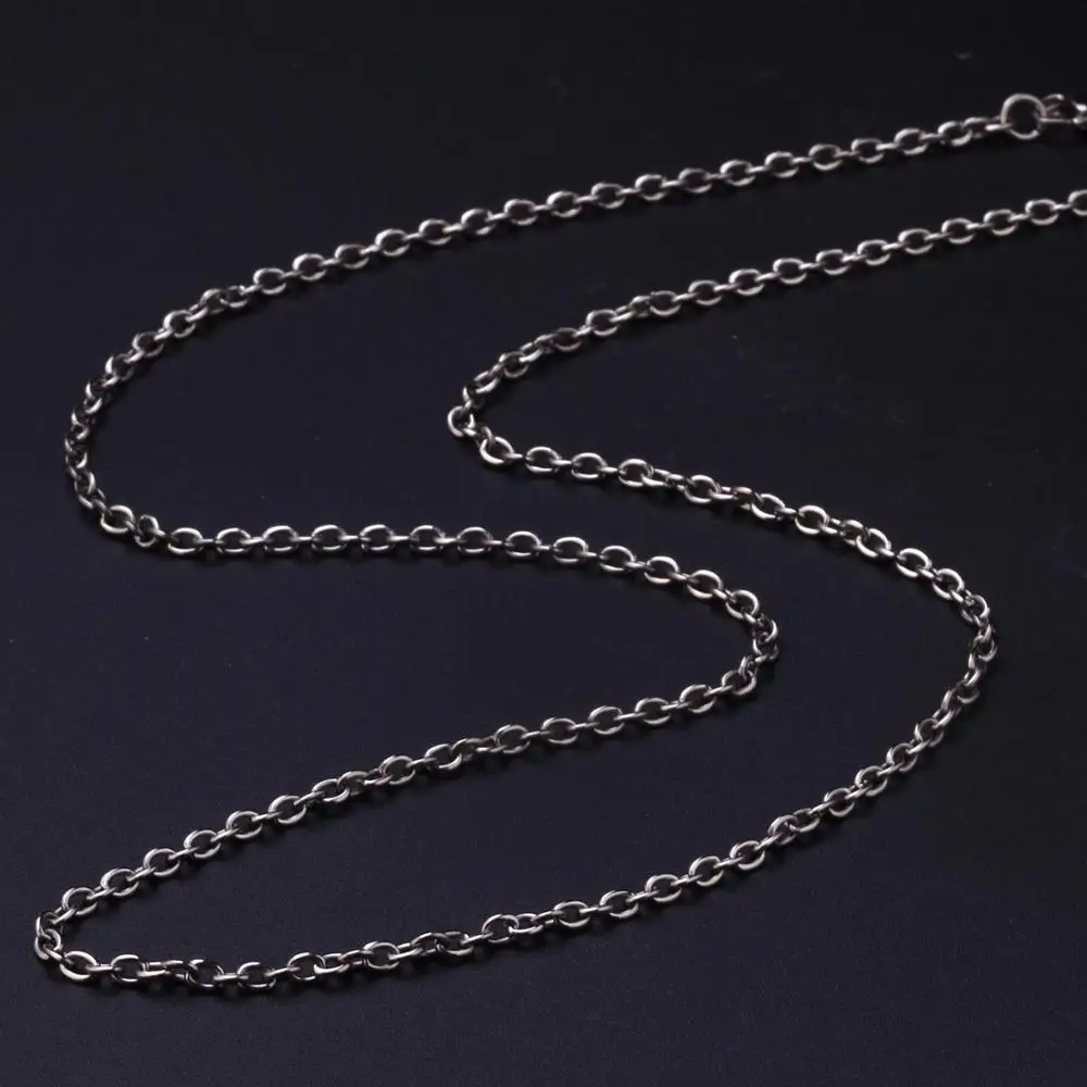Mens Womens Titanium Rolo Cable Chain Necklace Non Tarnish Light Weight Hypoallergenic Choker 22\