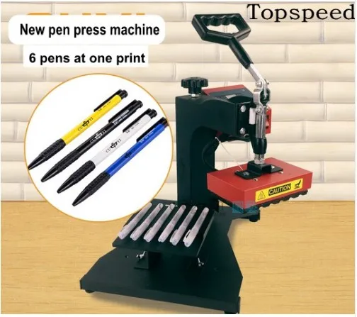 New Pen Press Machine Heat Transfer Printing 6 Pens At One Print DIY