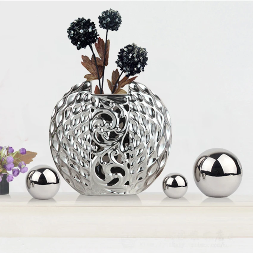 

High quarity European Modern Fashion Ceramic Flower Vase fashion home wedding decoration creative TV desk accessories crafts