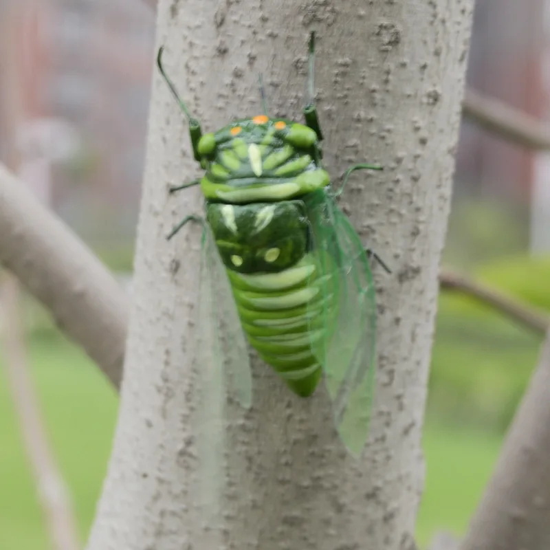 Juguetes de simulación de bicicletas, modelo realista especial, juguete de insectos, decoración de jardín de guardería, imán de nevera, 2 uds.