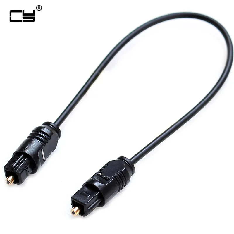 20cm Square to Square TOSLINK Digital Audio short audio optical cable for PC TV DVD stereo 50CM 100CM