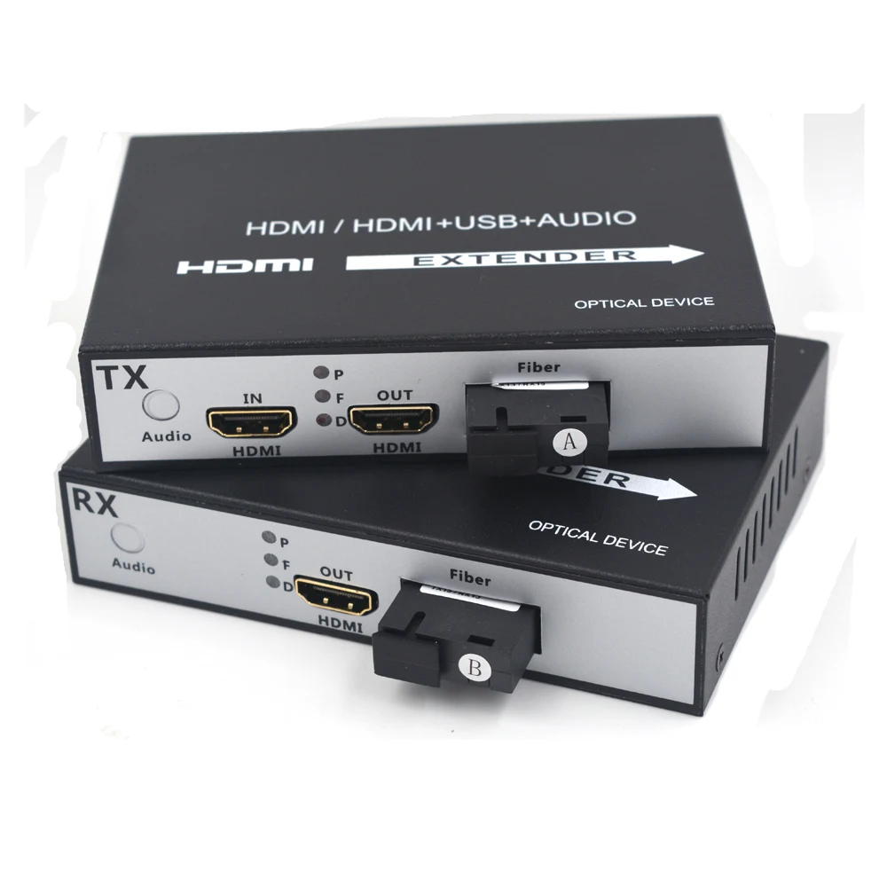 

High quality HDMI Extender,HDMI signal over Fiber Optic up to 20Km singlemode ,Transmitter and Recevier