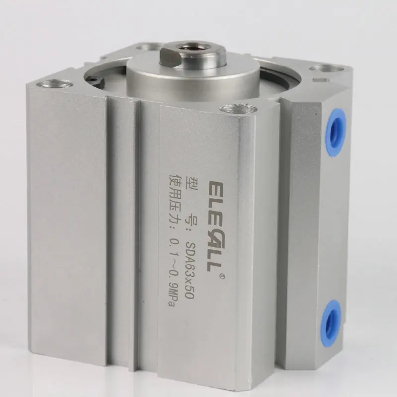 SDA63*35mm / 63mm Bore 35mm Stroke Compact Air Cylinders Double Acting Pneumatic Air Cylinder