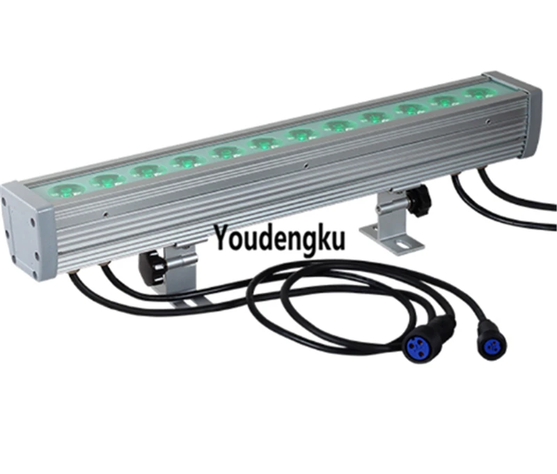 

6pcs 12x3W Tri-color RGB 3in1 rgb wallwasher led outdoor DMX Linear Wall Washer Stage led bar light