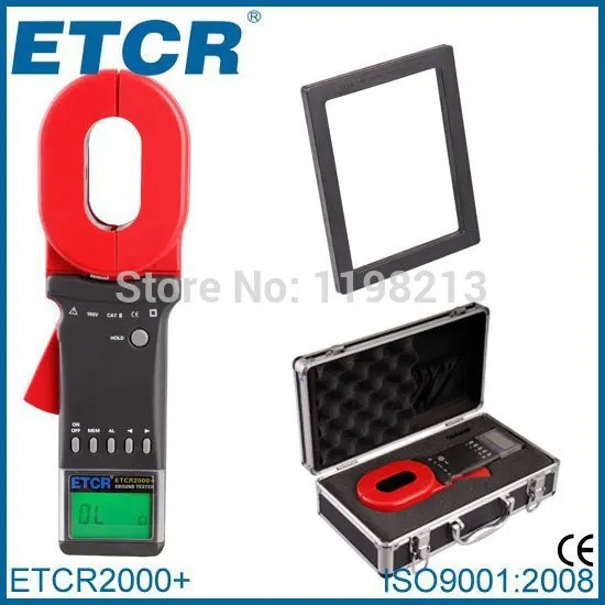 ETCR2000+ High Sensitivity Digital Clamp Meter Earth Ground Resistance Tester Meter