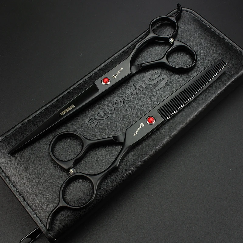 6/7/7.5 Inch Scissors Japan 440C Professional Hairdressing Scissors Hair Cutting Thinning Scissors Set Barber JP Shears Haircut