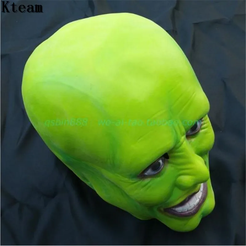 New Funny The Jim Carrey Movies Mask Cosplay Green Mask Costume Adult Fancy Dress Face Halloween Masquerade Party Cosplay Mask