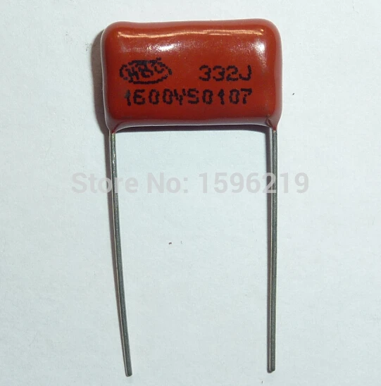 100pcs CBB 커패시터 332 1600V 332J 1.6KV 3300pF 3.3nF P15 CBB81 메탈 폴리 프로필렌 필름 커패시터