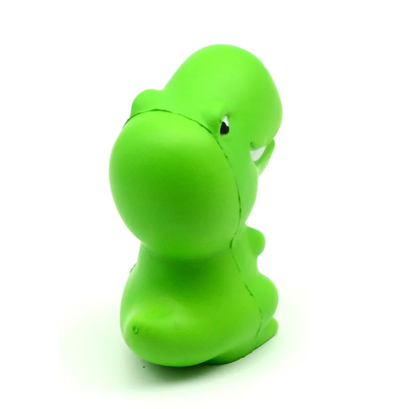 Kawaii Squishies Green Cartoon Dinosaur Squishy Slow Rising Squeeze Toys PU Simulation Stress Relief Vent Toy for Kids Adult