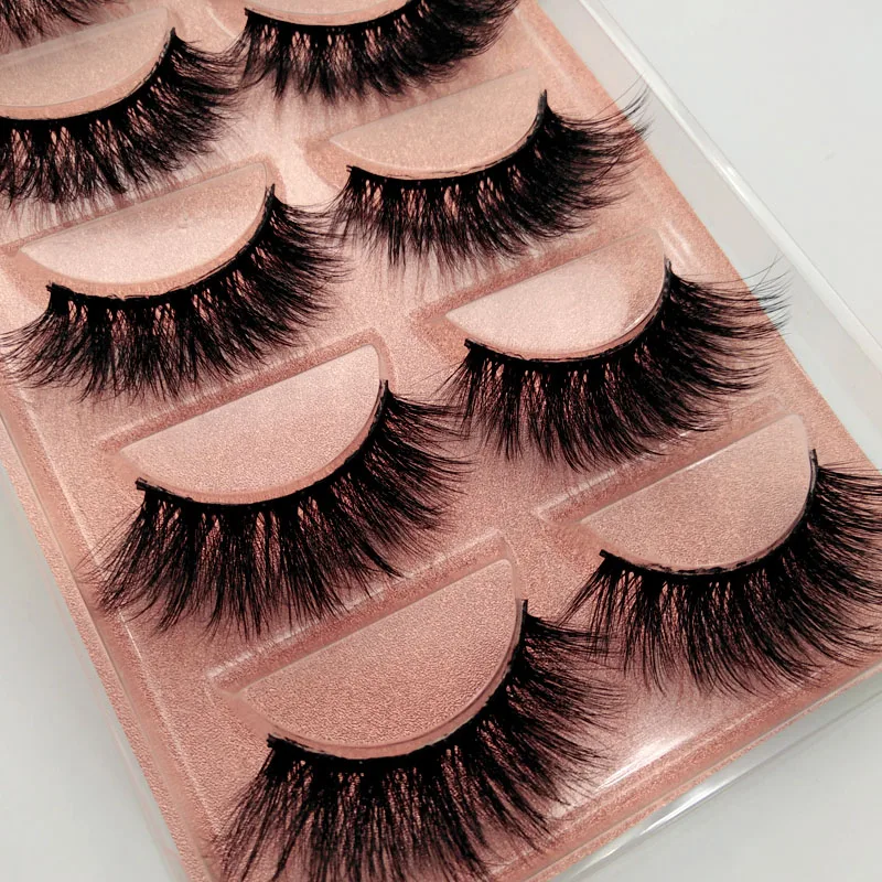 SHIDISHANGPIN 1 коробка eylashes норковые накладные ресницы 5 пар норковые ресницы натуральный макияж 3d maquiagem
