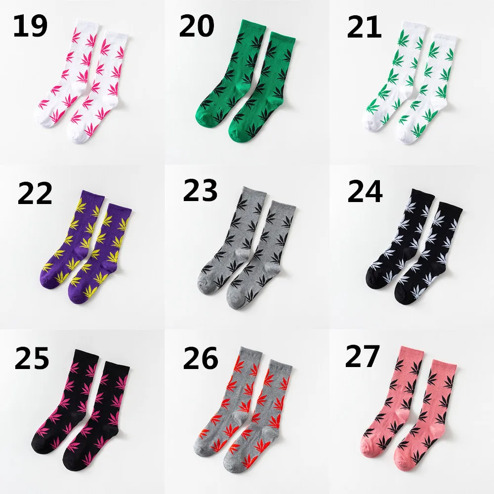 Moda Socmark Funny Socks Men Comfortable High Quality Cotton Happy Hemp Leaf Maple Casual Long Weed Crew Sock Dress Harajuku