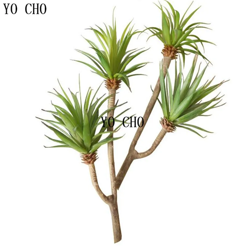 YO CHO Artificial Snowflake Lotus Plants Fake leaves 2 fork sword leaves Tufted rabbit leaves Artificial succulents Fake flowers