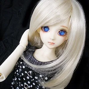 D01-P115 children handmade toy 1/4 Doll Accessories BJD/SD doll wig Ea lady accepting straight hair 1pcs