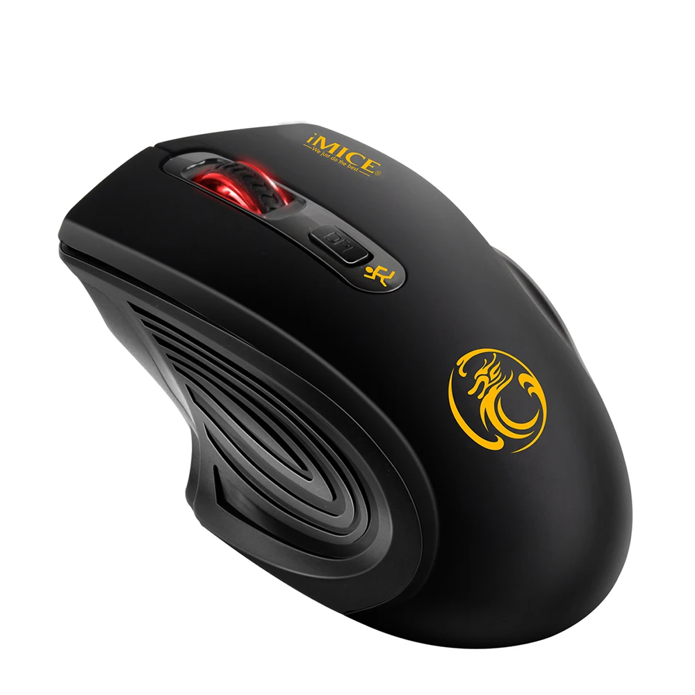 Wireless Mouse 2000DPI Adjustable USB 3.0 Receiver Optical Mouse Komputer 2.4GHz Gaming Mouse Desain Ergonomis Untuk Laptop