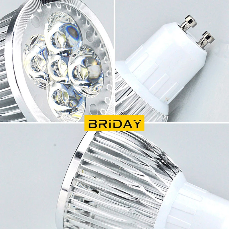 Foco LED de alta potencia GU5.3 MR16, bombillas MR 16 AC y DC 12V GU 5,3, ca 110V, 220V, regulable 9W, 12W, 15W