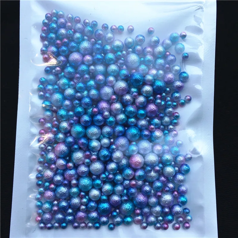 250pcs 3/4/5/6/mm ne výmol vráska perly kolo akryl imitace perla korále DIY pro šperků vytváření /nail umění /phone