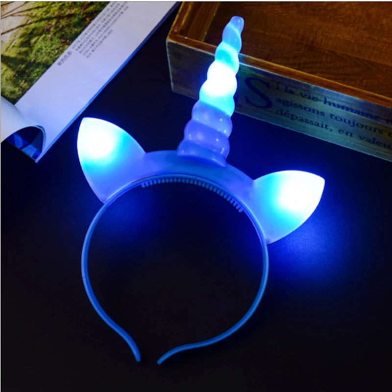 Rave Led Headband Light Up Flashing Headband Christmas led Headband Light Gifts for The New Year Neon Party Supplies Hair Light