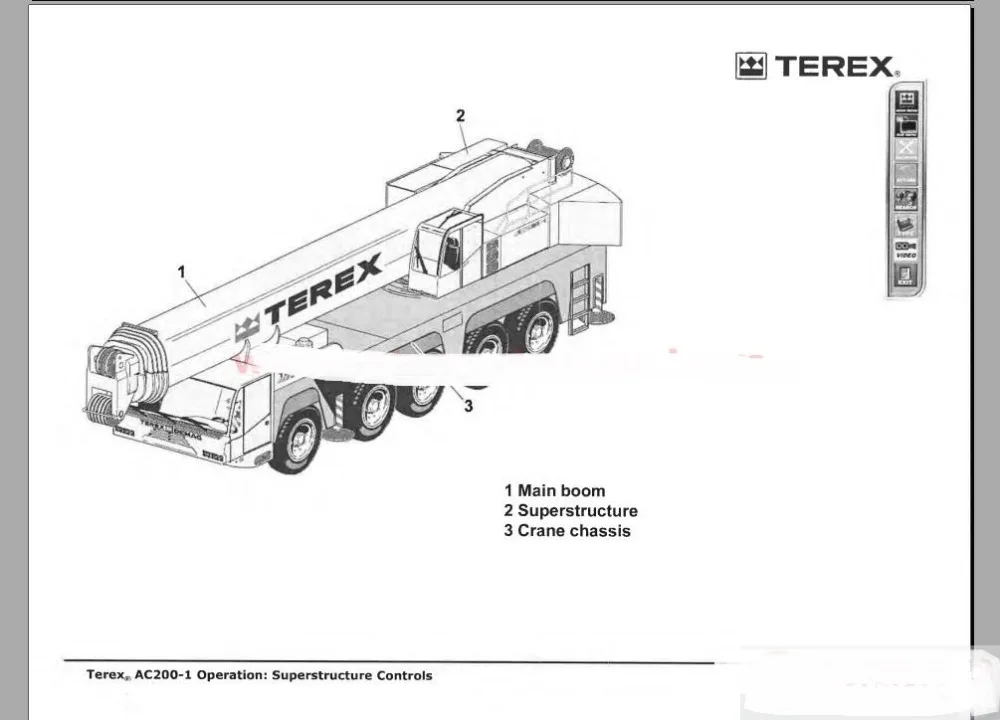 for Terex Crane Shop Manual, Parts Manual, Operation and Maintenance Manual