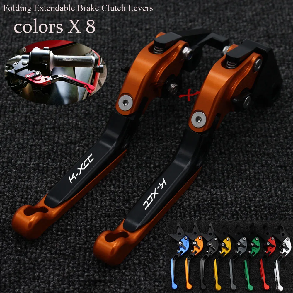 For KYMCO K-XCT 125 300 400 Foldable Extendable Brake Levers Folding Extending Adjustable CNC Lever K-XCT125 K-XCT300 K-XCT400