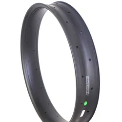 26er Fat Bike Carbon Rims 100mm Width 25mm Depth Composite Fiber Fatbike Tubeless Sand Snow Bicycle 25mm Profile