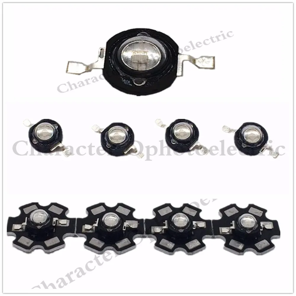 10PCS 3W LED High Power UV ultraviolet 365nm 380nm 395nm black LED Lamp Light