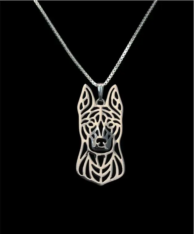 DANGGAO fashion Handmade Dutch Shepherd Pendant  women chain choker necklace jewelry Pet Lovers Christmas birthday Gift