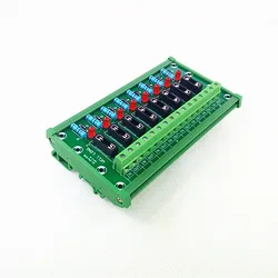 DIN Rail Mount 8 Position Fuse Module Board Automotive Fuse Holder Module Board.