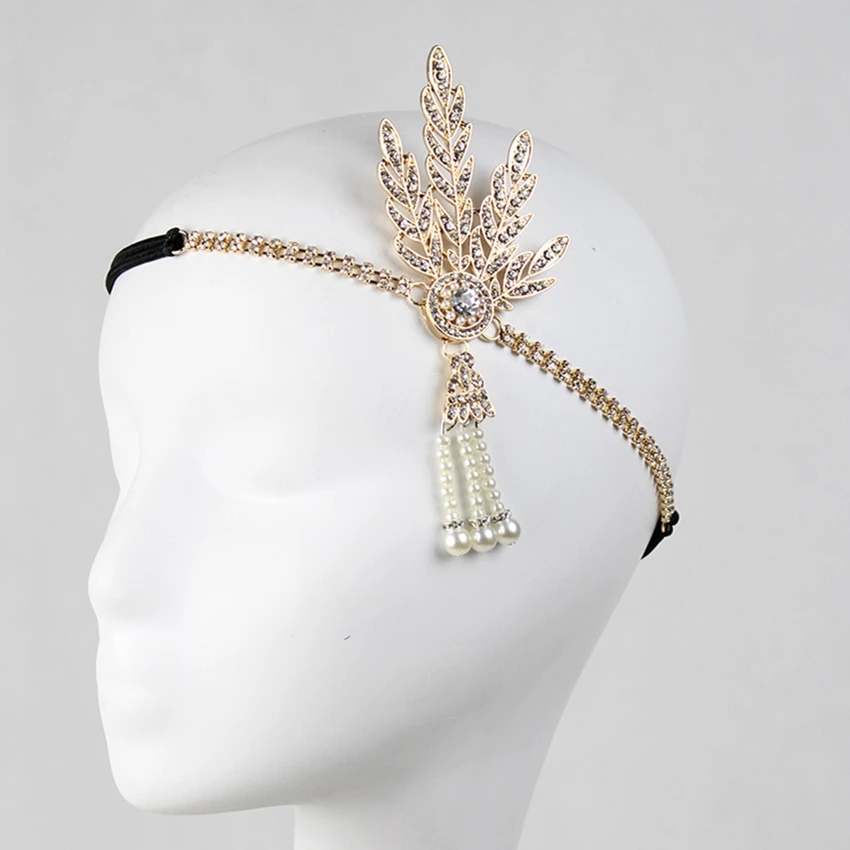Flapper Headband 1920s Headwear for Women with Crystal Flapper Headband 1920s Headwear for Women with Crystal