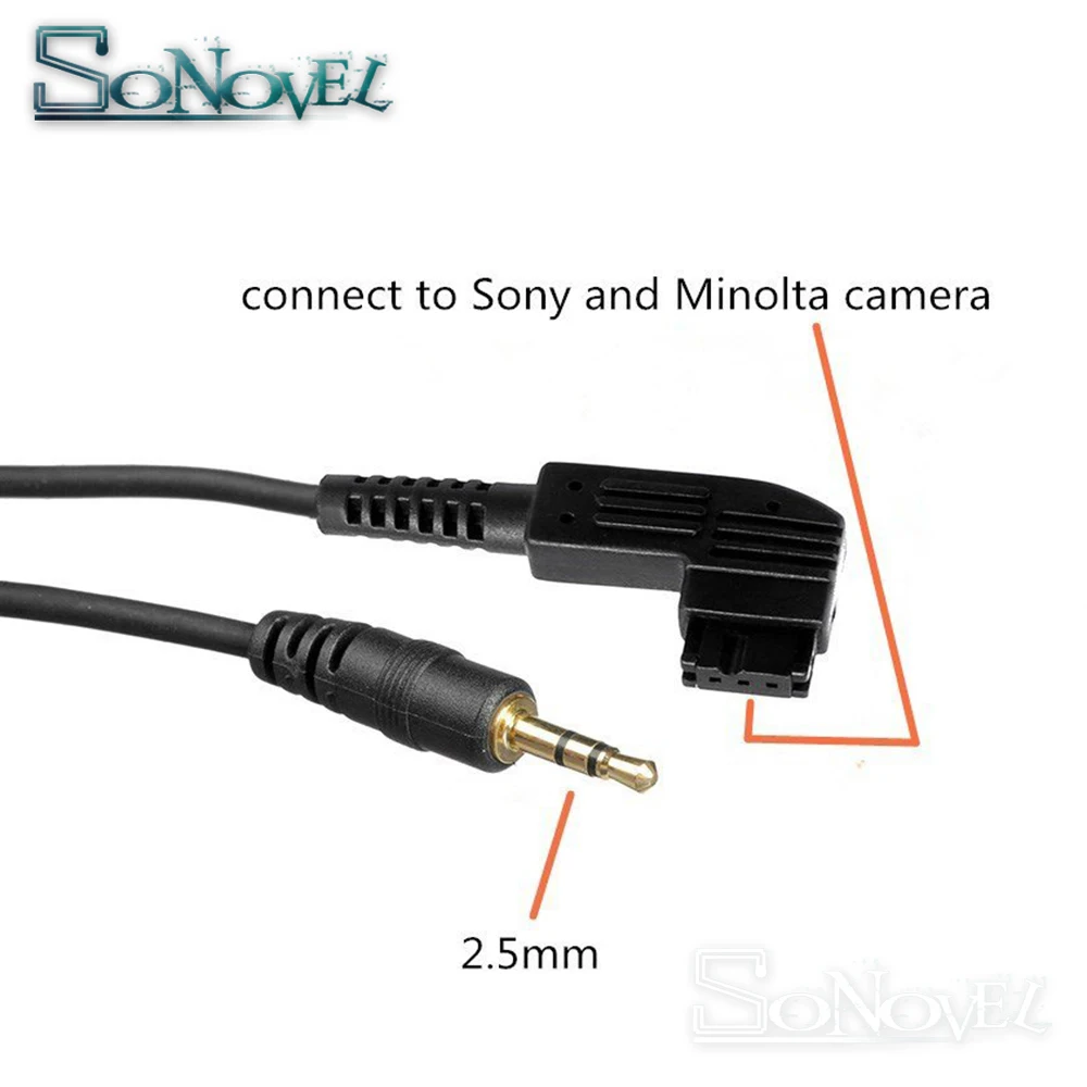 2.5mm-S1 Remote Control Shutter Connect Cable Cord For Sony Alpha A99II A77II A900 A850 A700 A580 A560 A550 A65 A77 A55 A37 A33