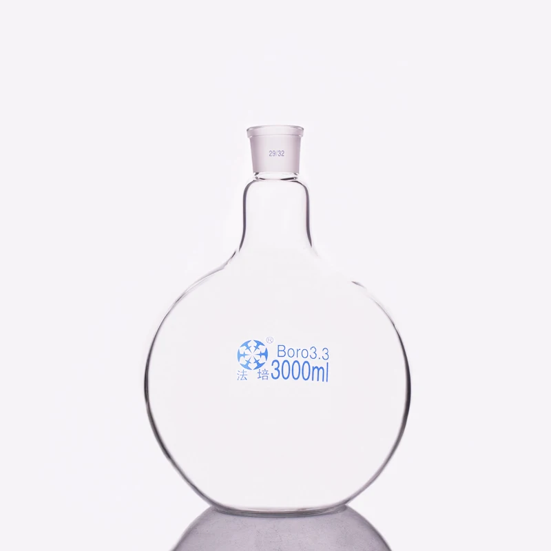 

Single standard mouth flat-bottomed flask,Capacity 3000ml and joint 29/32,Single neck round flask