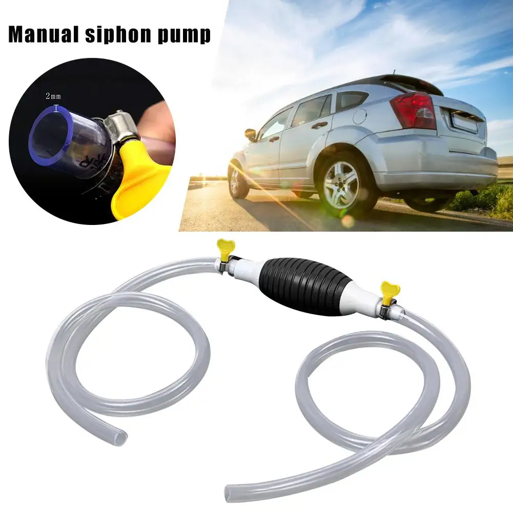 20MM Large Diameter Check Valve Car Siphon Hose Manual Pump Fuel Pipe Pumping Suitable for Car Truck Motor Yacht Car Home Aquari