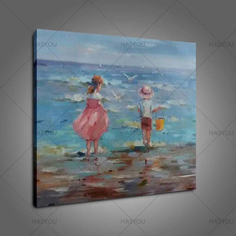 Feelings Of War-100% Hand Painted Canvas Oil Paintings Abstract Girl Dancing Picture for Living Room Wall Decoration