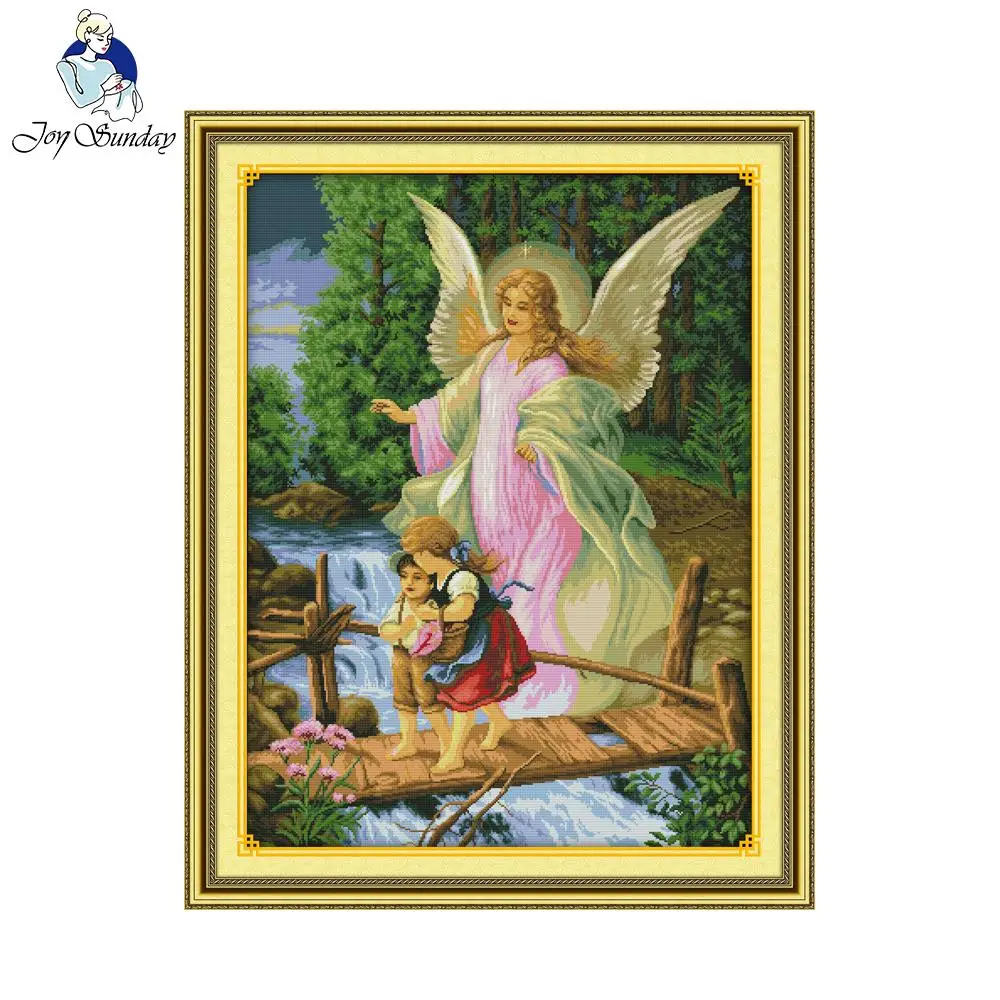 Joy Sunday Angel convoy Counted Cross Stitch 11CT14CT Cross Stitch Set Wholesale Chinese Cross-stitch Kits Embroidery Needlework