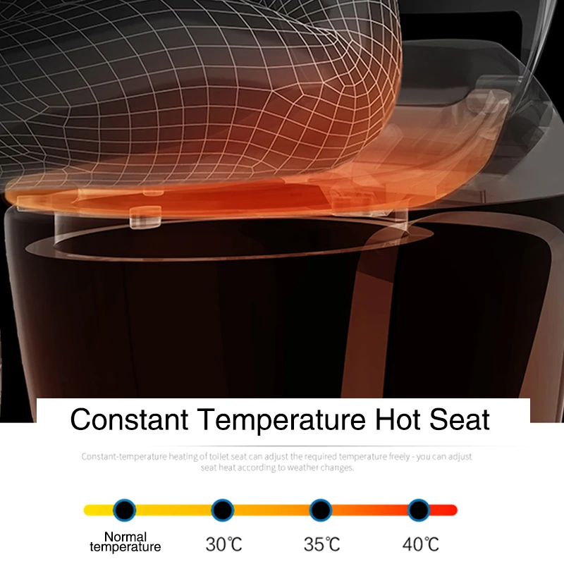 Imagem -04 - Lcd Temperare Display Inteligente Assento do Toalete Inteligente Tampa do Toalete Elétrico Automático Remoto Corpo Bidé Mais Limpo k5