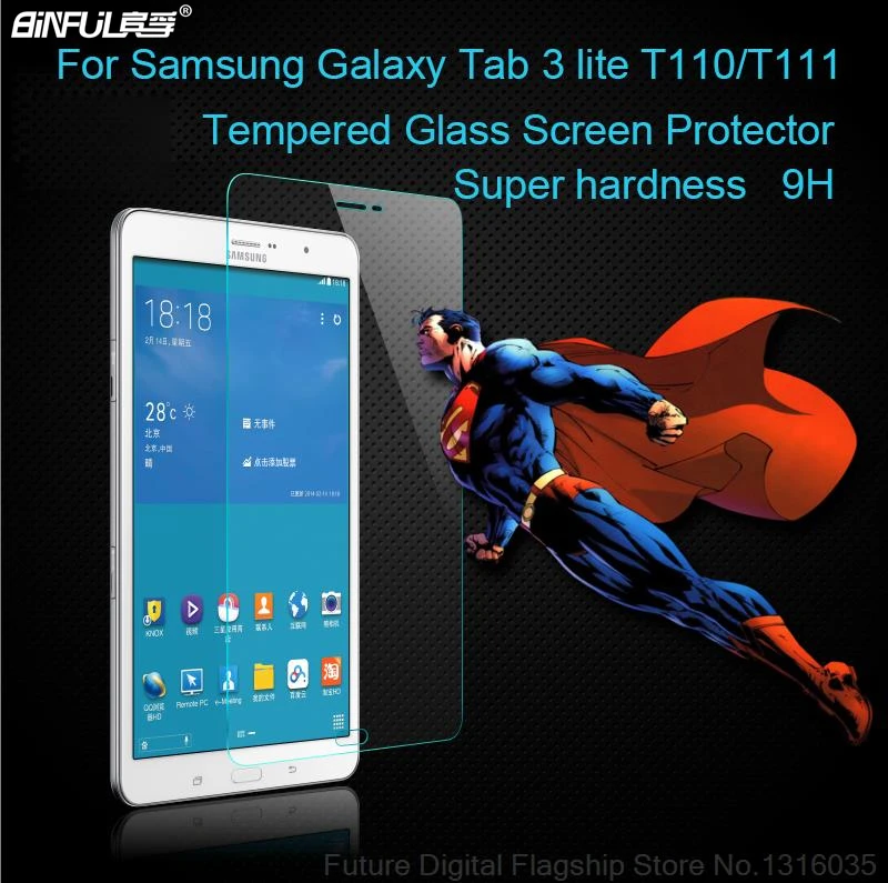 

Premium Tempered Glass For Samsung Galaxy tab 3 lite 7.0 T111 T110 T113 T116 Anti-shatter Screen Protector Film