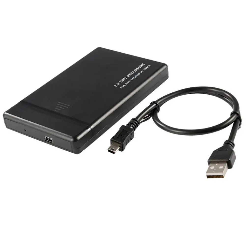 Großhandel Neue 480M/bps 2,5 zoll SATA USB 2,0 Externe HDD Gehäuse Festplatte SSD Fall